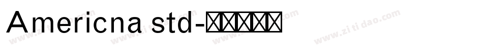 Americna std字体转换